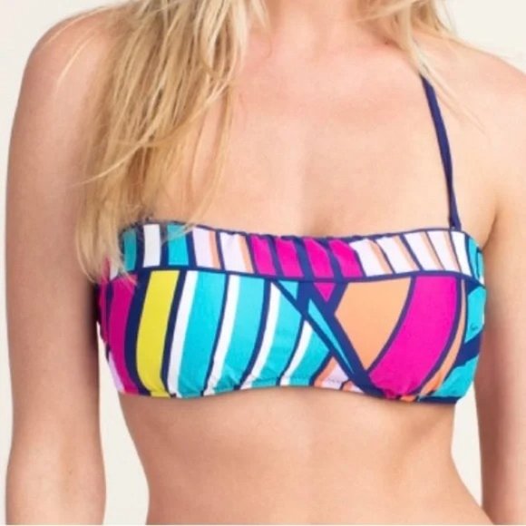 🌸💐Trina Turk Catch a Wave High Waist Belted Bikini🌸💐 Sz 12 - Picture 3 of 5